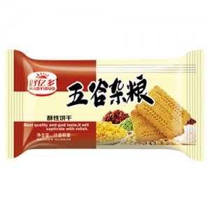 好亿多五谷杂粮酥性饼干红袋装