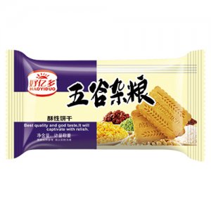 好亿多五谷杂粮酥性饼干蓝袋装