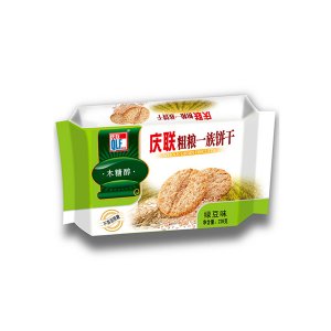 庆联粗粮一族饼干绿豆味228g