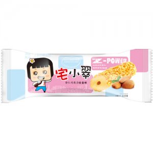 宅小翠杏仁巧克力能量棒粉色包装