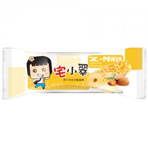 宅小翠杏仁巧克力能量棒黄色包装
