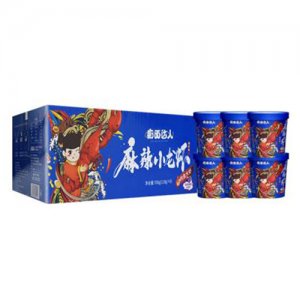 痴面达人麻辣小龙虾速食面118gx6桶