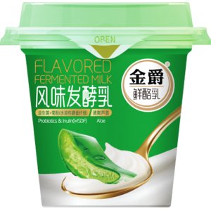 友芝友金爵风味发酵乳210g芦荟味
