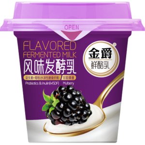 友芝友金爵风味发酵乳210g桑葚味