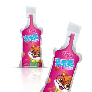 妙纯真果爽果味乳饮料草莓味称重