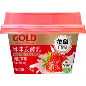 友芝友金爵风味发酵乳140g草莓味