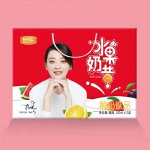妙纯水果奶昔酸奶250mlx12盒