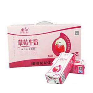 康伴草莓牛奶草莓味礼盒装