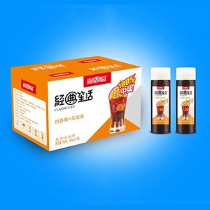 喜爱果园经典生活百香果+乌龙茶果茶味味饮料380ml×15瓶