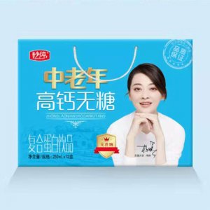 妙纯中老年高钙复合蛋白饮品250mlx12盒