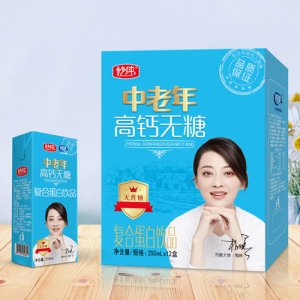 妙纯中老年高钙无糖复合蛋白饮料250ml