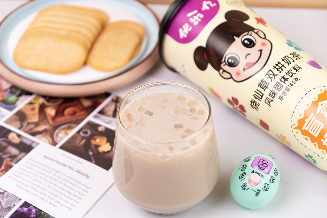 优乐亿盲盒奶茶 烧仙草双拼奶茶风味固体饮料3.JPG