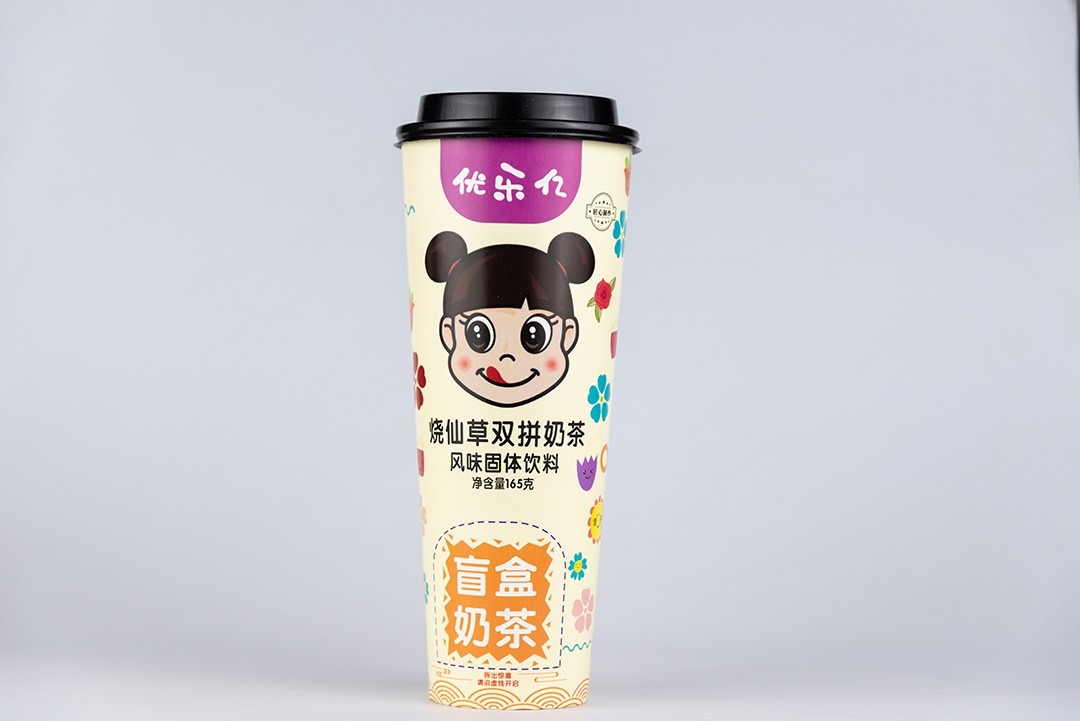 优乐亿盲盒奶茶 烧仙草双拼奶茶风味固体饮料.JPG