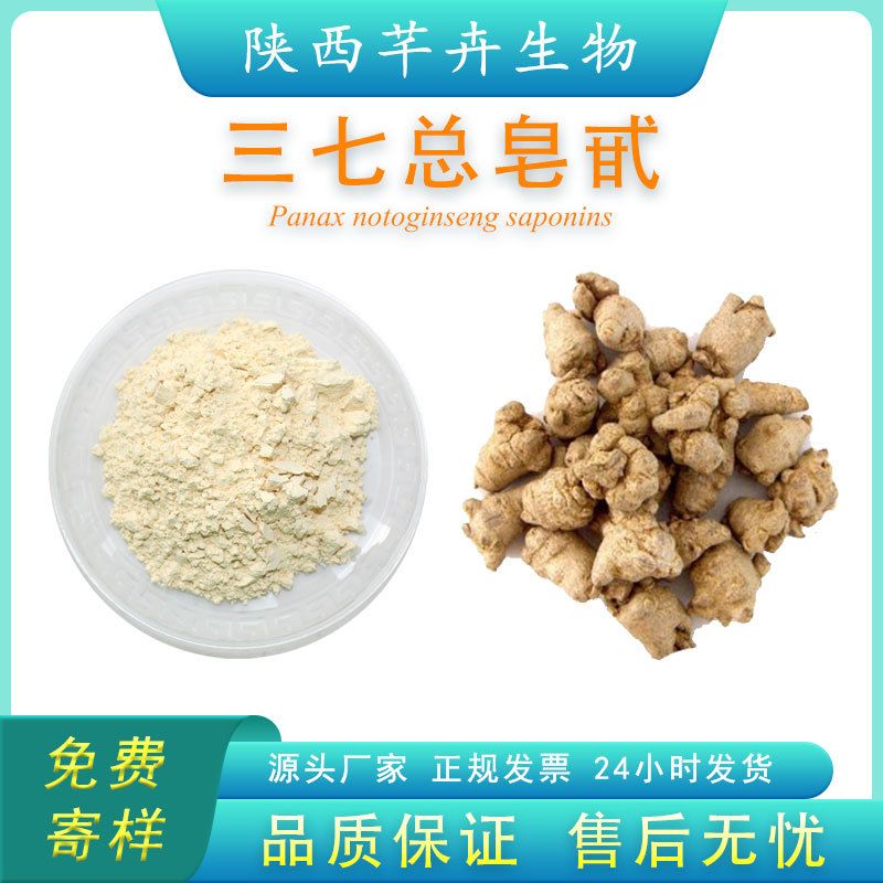 三七总皂苷80% 三七皂甙 药典标准液相检测 100g 袋 厂家包邮.jpg