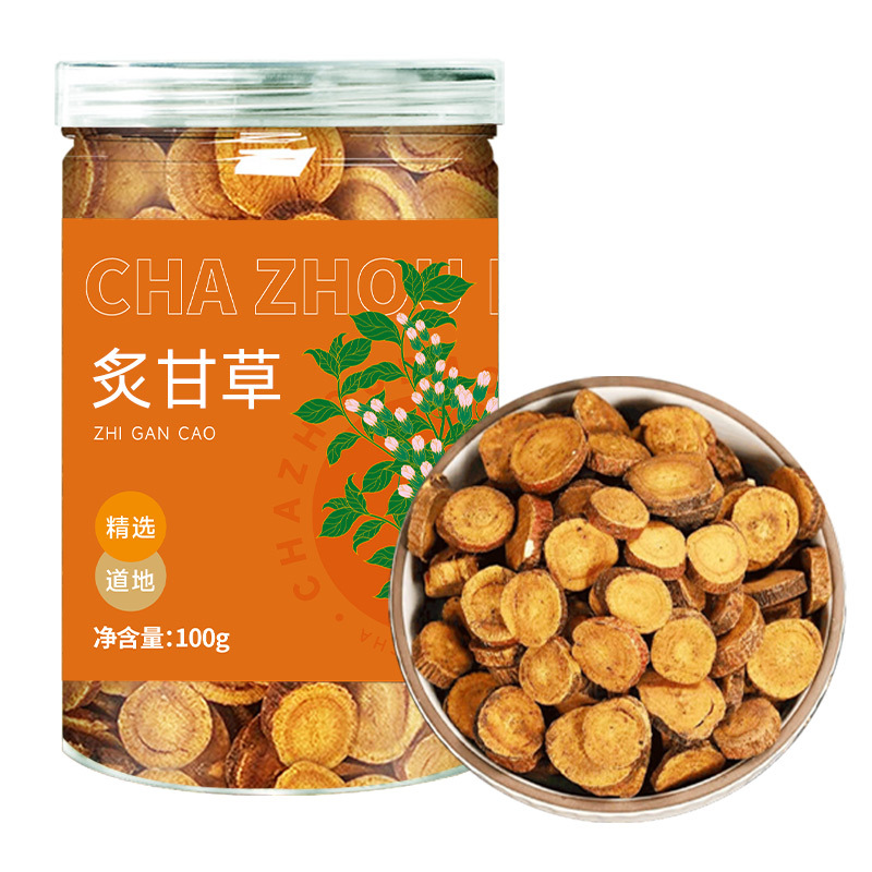 正宗炙甘草片批发350g袋装家用商用甘草炮制代发.jpg