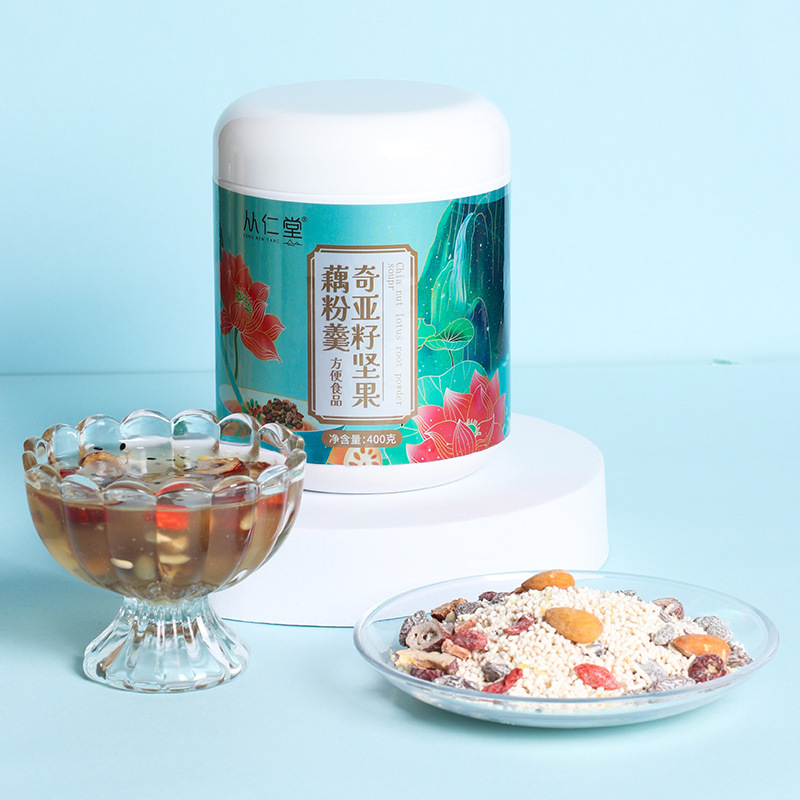 奇亚籽坚果藕粉羹 营养早餐代餐坚果藕粉饱腹速食坚果藕粉400g盒.jpg