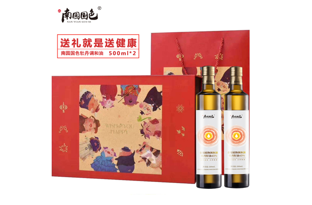 南园国色 牡丹调和油金猪礼盒.jpg