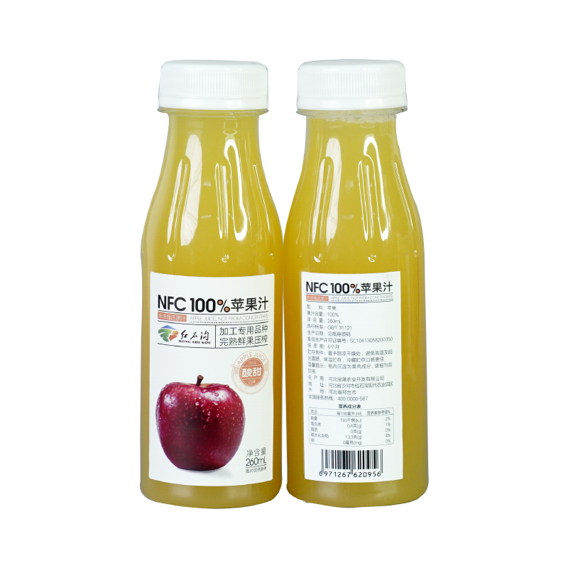红石沟 NFC苹果汁260ml.jpg