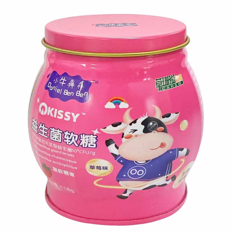 益生菌软糖草莓味OEM贴牌,源头厂家产品丰富，可独立定制