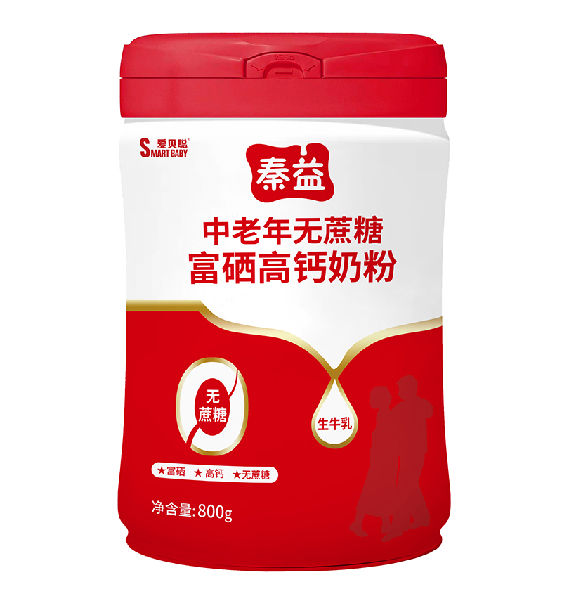 秦益中老年无蔗糖富硒高钙奶粉 800克.jpg
