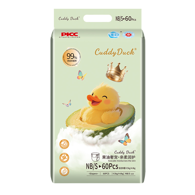 Cuddy Duck卡迪鸭果油奢宠亲柔润护婴儿纸尿裤S60片.jpg