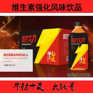 吸饮力牛劲十足瓶装维生素强化风味饮品OEM代加工