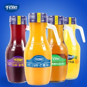 千百知1L玻璃瓶芒果汁可OEM/ODM代工