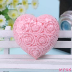 心形玫瑰印花手工皂代加工贴牌OEM/ODM