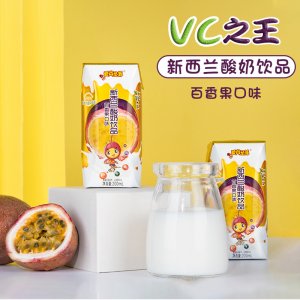 百香果发酵型常温酸奶饮品200ml*12/16盒礼盒装OEM/ODM代加工