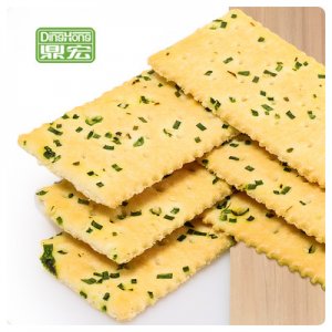 无蔗糖香葱味发酵饼干 贴牌定制代加工