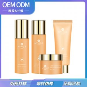 四件套山茶花滋润面部修复血红丝紧致嫩白水乳霜OEM/ODM定制代加工
