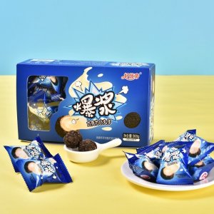 爆浆曲奇小丸子夹心巧克力贴牌定制代加工
