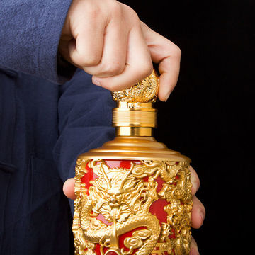 950ml網紅龍瓶原漿酒禮盒裝貼牌定制代加工