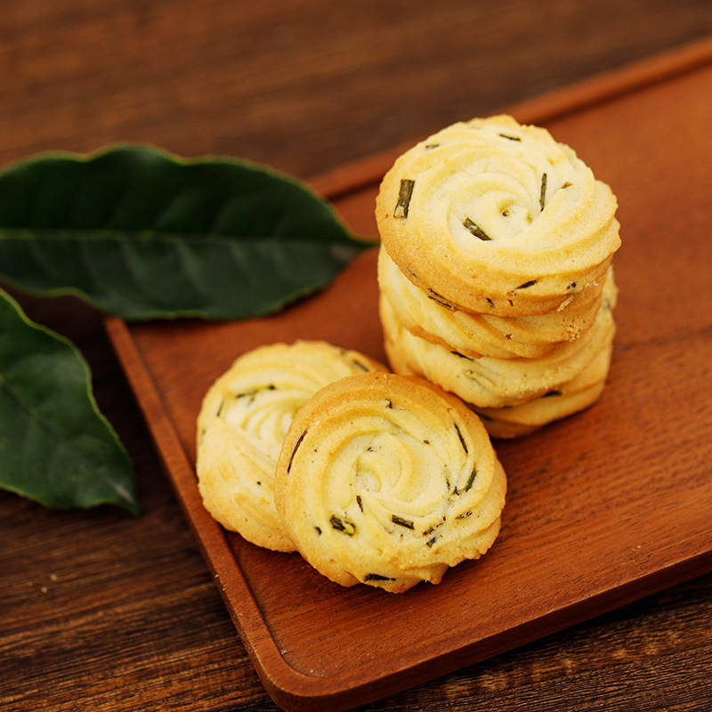 手工酥脆葱香香葱味饼干代加工贴牌OEM/ODM