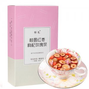 桂圆红枣枸杞玫瑰茶盒装300gOEM/ODM定制代加工