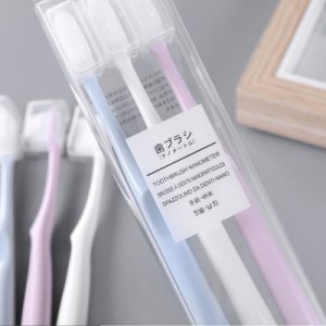 無印良品同款納米新款三支裝牙刷貼牌OEM/ODM
