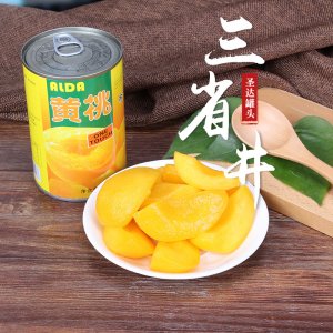 三省井新鲜糖水黄桃罐头可OEM/ODM代工
