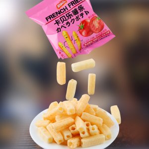 卡贝乐小方管空心薯条13克40包OEM代加工