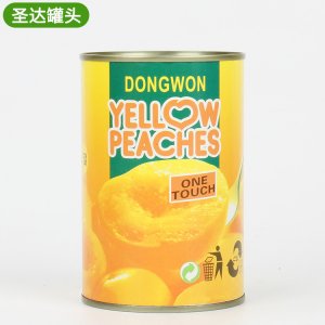 开罐即食糖水黄桃罐头OEM/ODM代加工