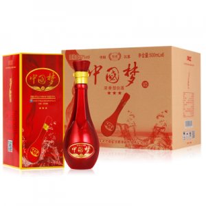中国梦浓香型白酒整箱52度500ml*6瓶OEM代加工