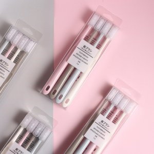 創意納米4只裝透明盒牙刷貼牌定制代加工