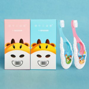 婴幼儿1-2-3岁卡通宝宝牙刷OEM/ODM代加工