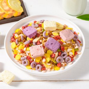 营养冲泡干吃酸奶草莓果粒麦片OEM代加工