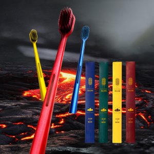 日式火山炭宽头牙刷可OEM/ODM代工