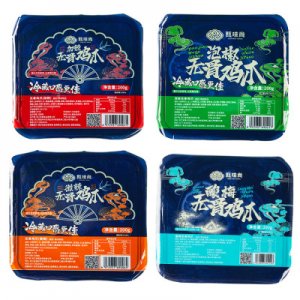 甄味尚酸辣无骨鸡爪200g可OEM/ODM代工