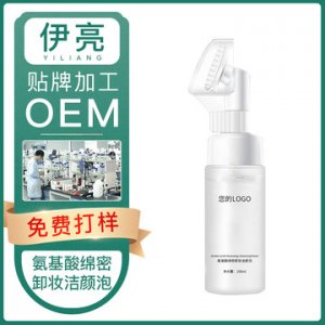 伊亮氨基酸绵密卸妆洁颜泡OEM/ODM定制代加工