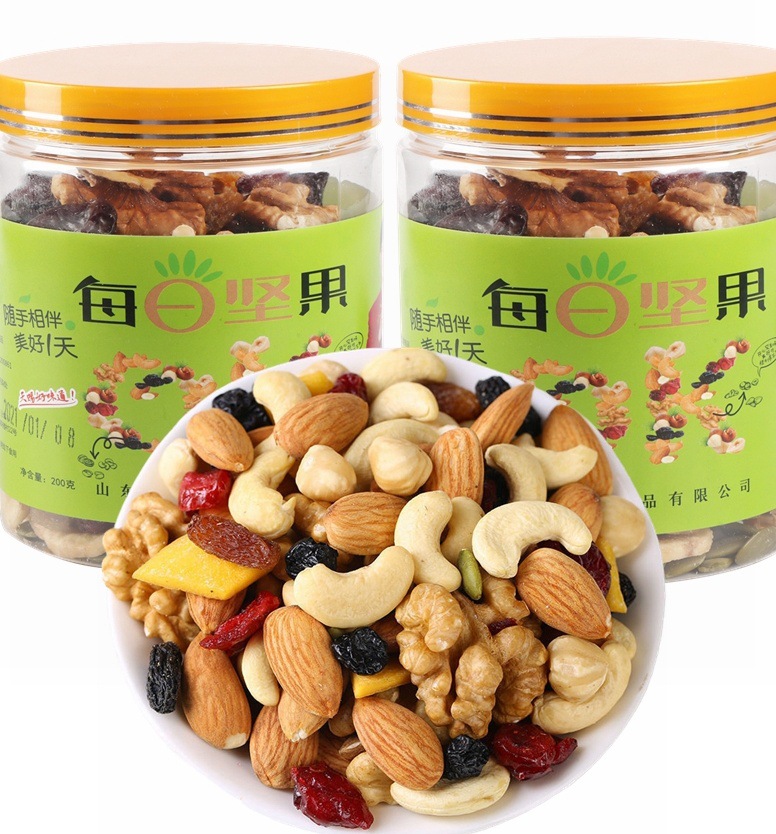 每日坚果罐装贴牌定制代加工