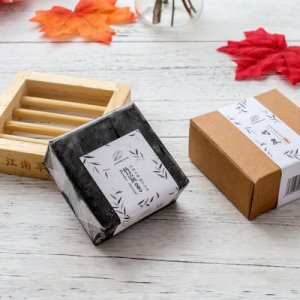 深层清洁竹炭手工精油皂 100g代加工贴牌OEM/ODM