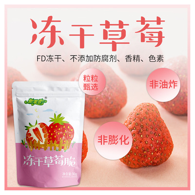 新美香冻干草莓脆脱水水果干代加工贴牌OEM/ODM