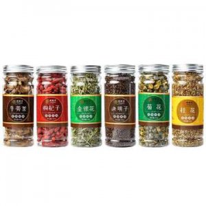 罐装花草茶组合金银胎菊桂花枸杞牛蒡花茶OEM贴牌贴牌OEM/ODM